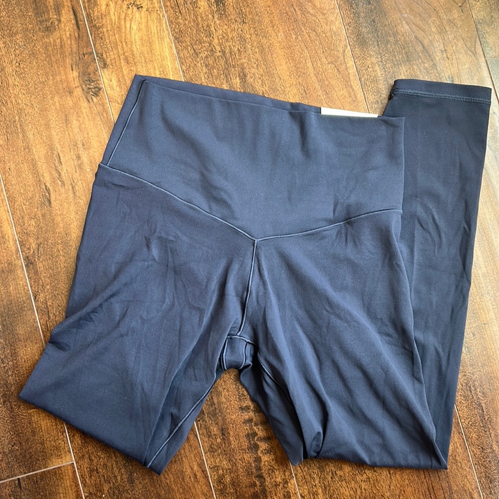 NWT Aerie Offline Leggings 7/8 navy blue Size L Large Women’s